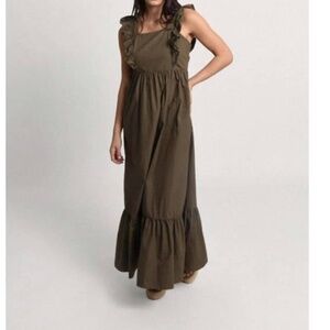 Molly Bracken ruffled sleeveless maxi dress